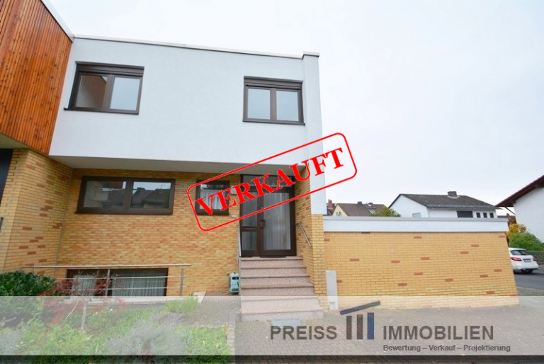 PrI 9158 Aussenansicht Egelsbach - Egelsbach Reiheneckhaus VERKAUFT! Gut geschnittenes REH mit gro�em Garten und ELW in gesuchter Lage von Egelsbach!