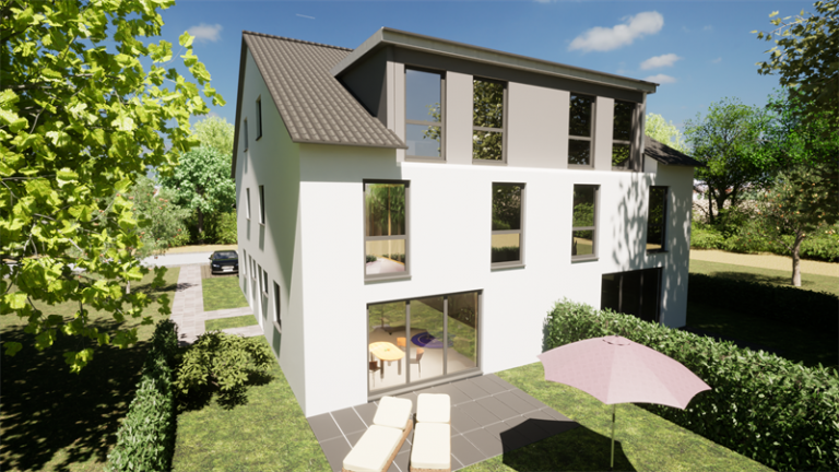 Hauptbild: Rodgau! Top moderne KfW 40 NH -REH1- in Planung mit Terrasse und Tiefgarage - provisionsfrei!