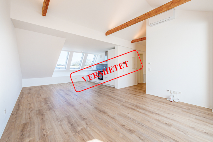 PrI 9304 Wohn- und Essbereich Neu-Isenburg - Neu-Isenburg Etagenwohnung VERMIETET! Neubau Erstbezug! Hochwertige 2-Zi.-Dachgeschosswohnung in Top Citylage von Neu-Isenburg!