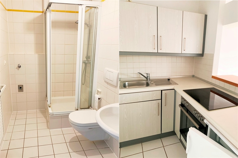 PrI 9257 Bad und K�che Etagenwohnung Frankfurt