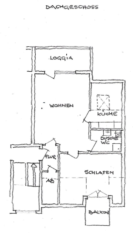 PrI 9268 Grundriss Etagenwohnung Dreieich