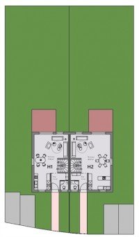 Bild (e53b9ded39281e69c27e27230163f579): Top moderne KfW 40 NH DHH 1 mit Terrasse und gro�em Garten in guter Lage von Rodgau!